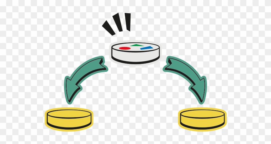 Reveal The Identity Token In The Center Of The Table - Token Coin Clipart