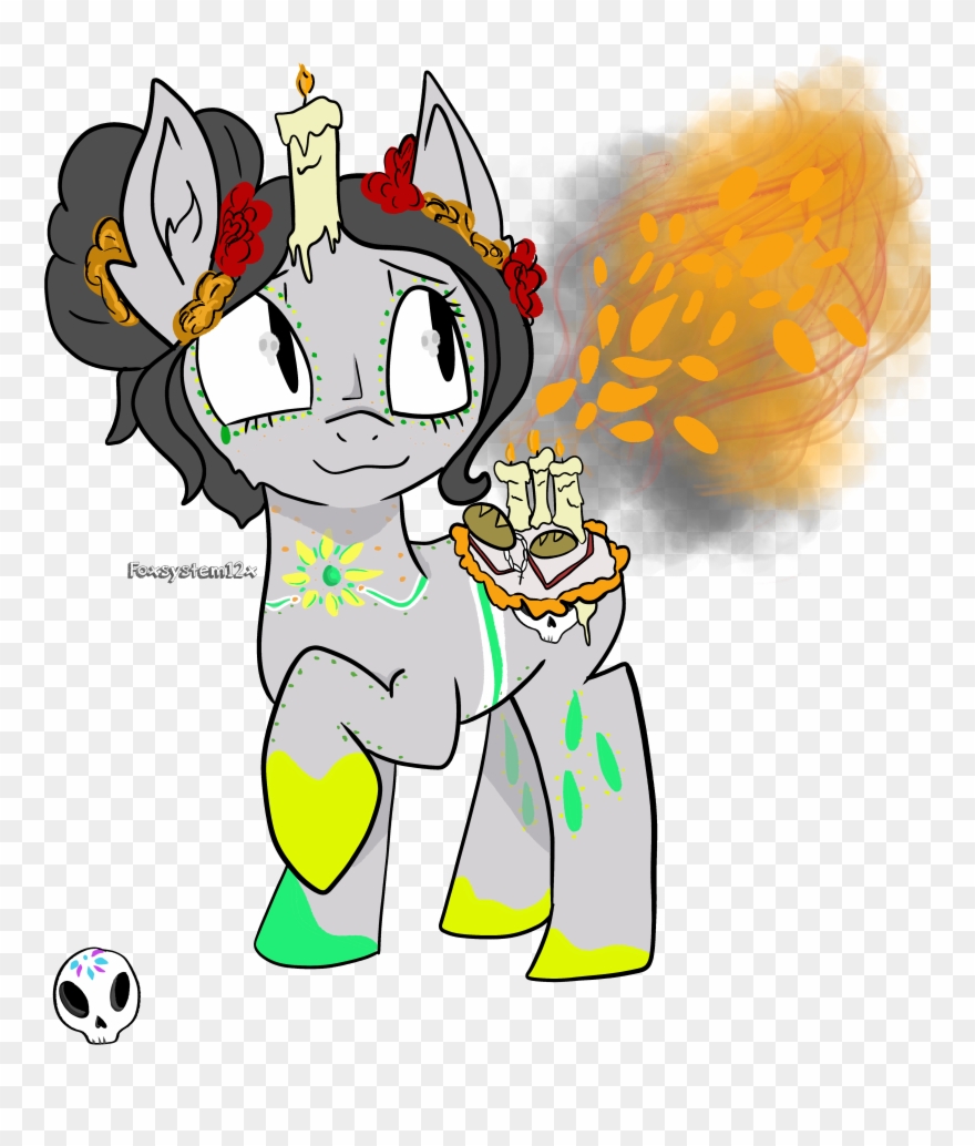 Foxsystem12, Candle, Colours, Dia De Los Muertos, Ear - Cartoon Clipart