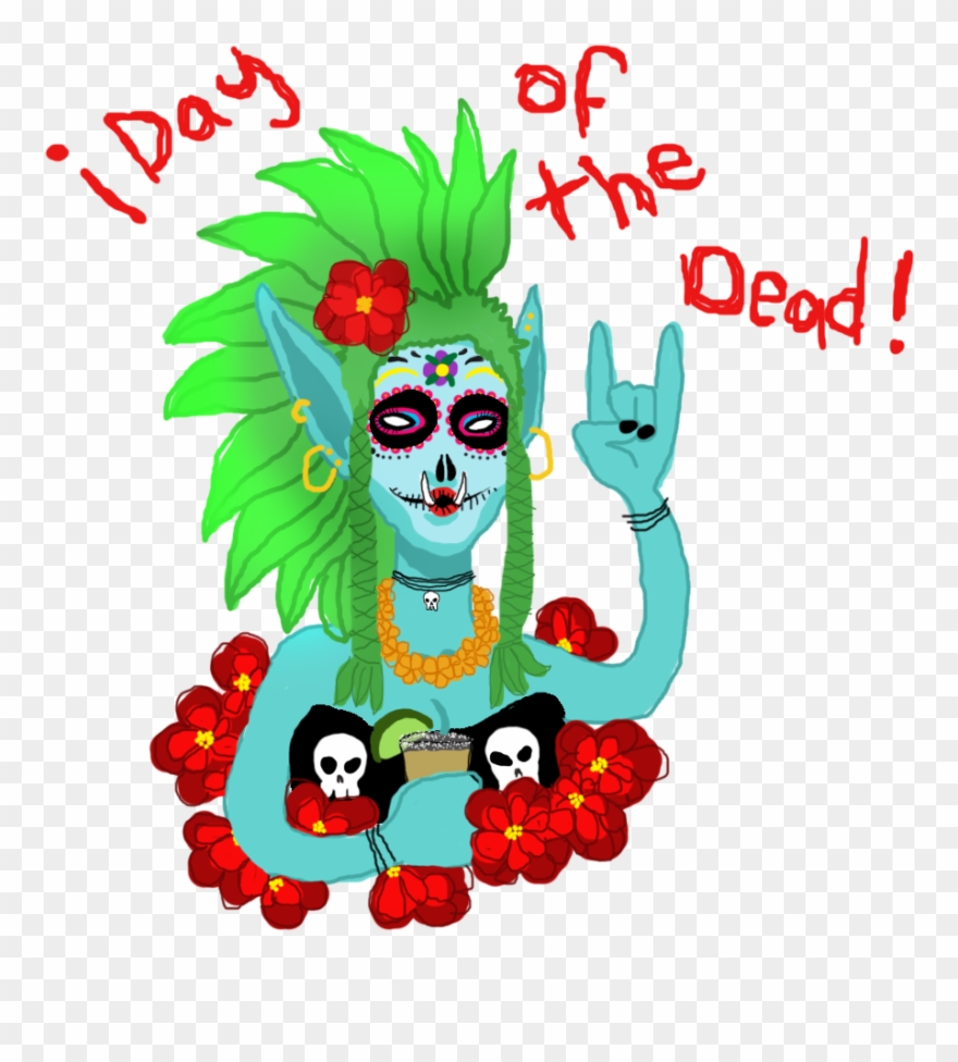Day Of The Dead - Cartoon Clipart