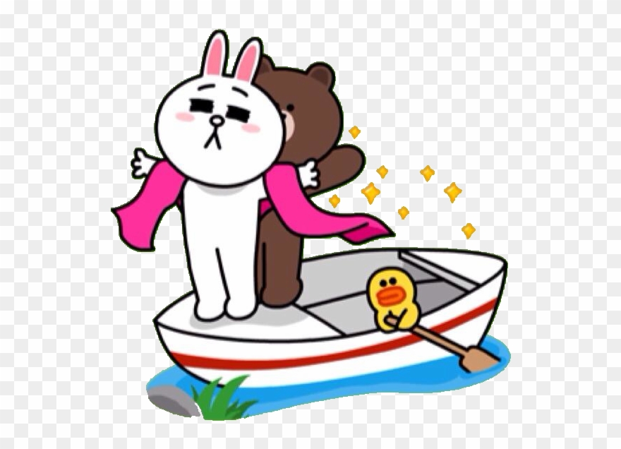 Titanic - Line Stickers Brown And Cony Clipart