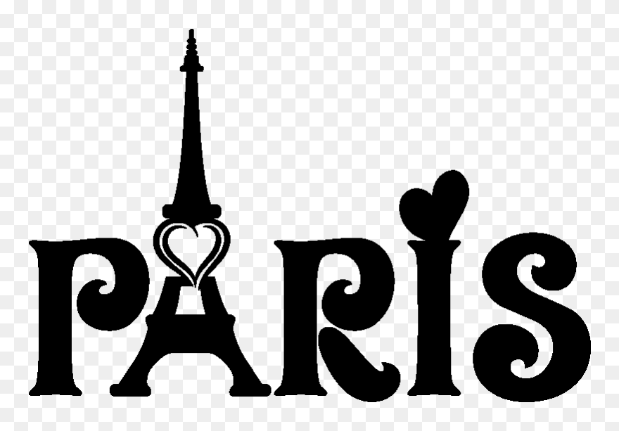 Sticker Paris Coeurs Romantiques Ambiance Sticker Kc6775 - Spire Clipart