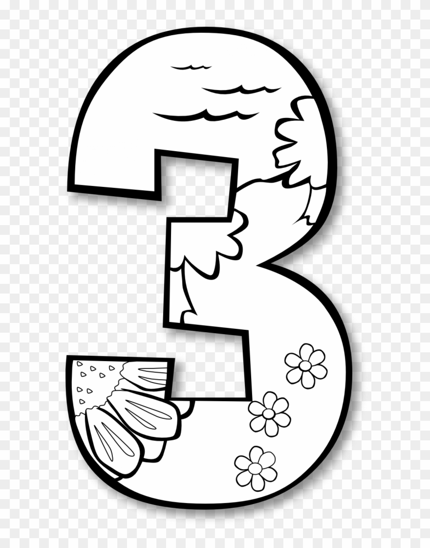 Creation Day 3 Number Ge 1 Black White Line Art Coloring - Days Of Creation 3 Clipart