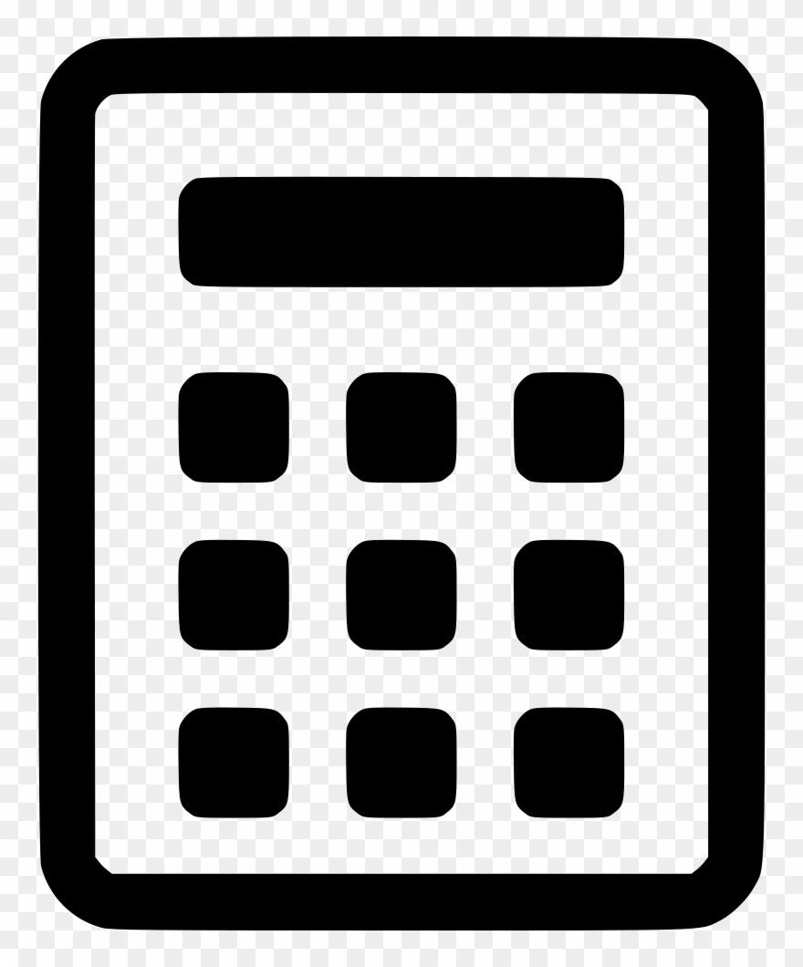 Clipart Resolution 798*980 - Calculator Icon White Png Transparent Png