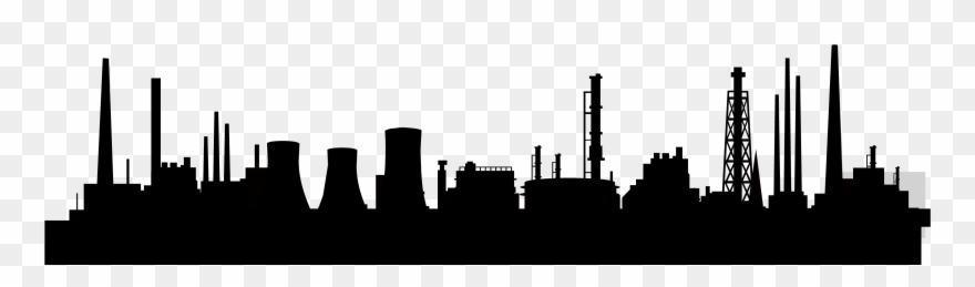 Jpg Free City Skyline Clipart Black And White - Silhouette - Png Download