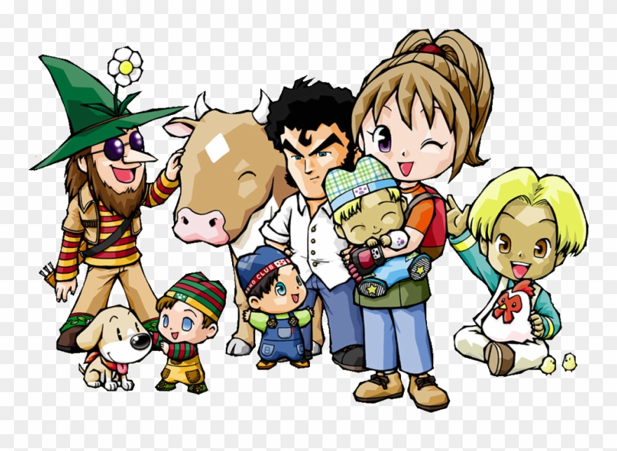 Harvest Pictures - Harvest Moon Wonderful Life Girl Clipart