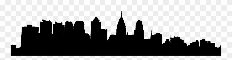 Image Free Detroit Skyline Clipart - Philadelphia Skyline Silhouette - Png Download