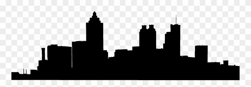 Atlanta Skyline Vector - Atlanta City Silhouette Png Clipart