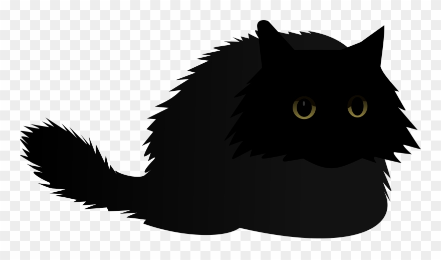 Vector File Eps 32583 Cat Black Angry By Rones - Angry Cat Cartoon 2017 Clipart