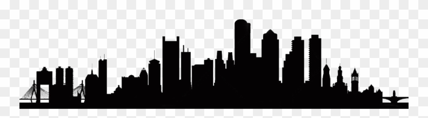 Boston City Skyline Silhouette At Getdrawings - Boston Skyline Silhouette Clipart
