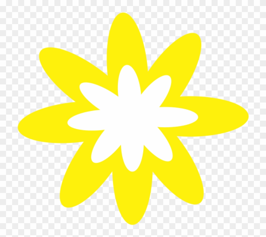 Free Yellow Burst Flower - Website Dashboard Icons Clipart