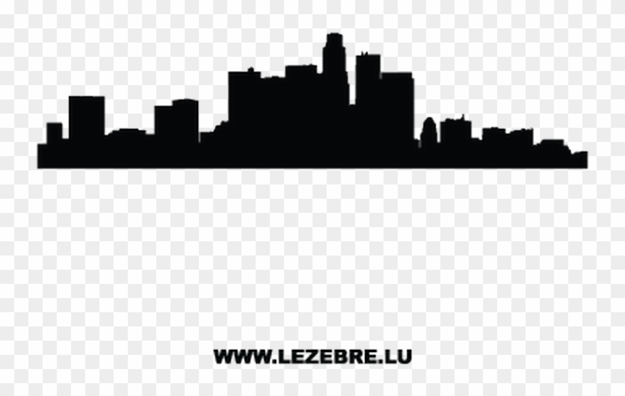 Silhouette Los Angeles Decal - Los Angeles Skyline Png Clipart