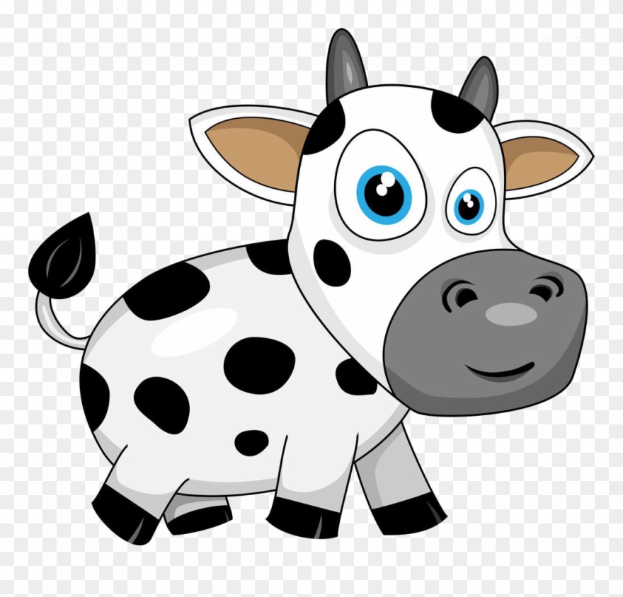Clipart Royalty Free Cattle Illustration Cartoon Cow - Calf Cartoon - Png Download