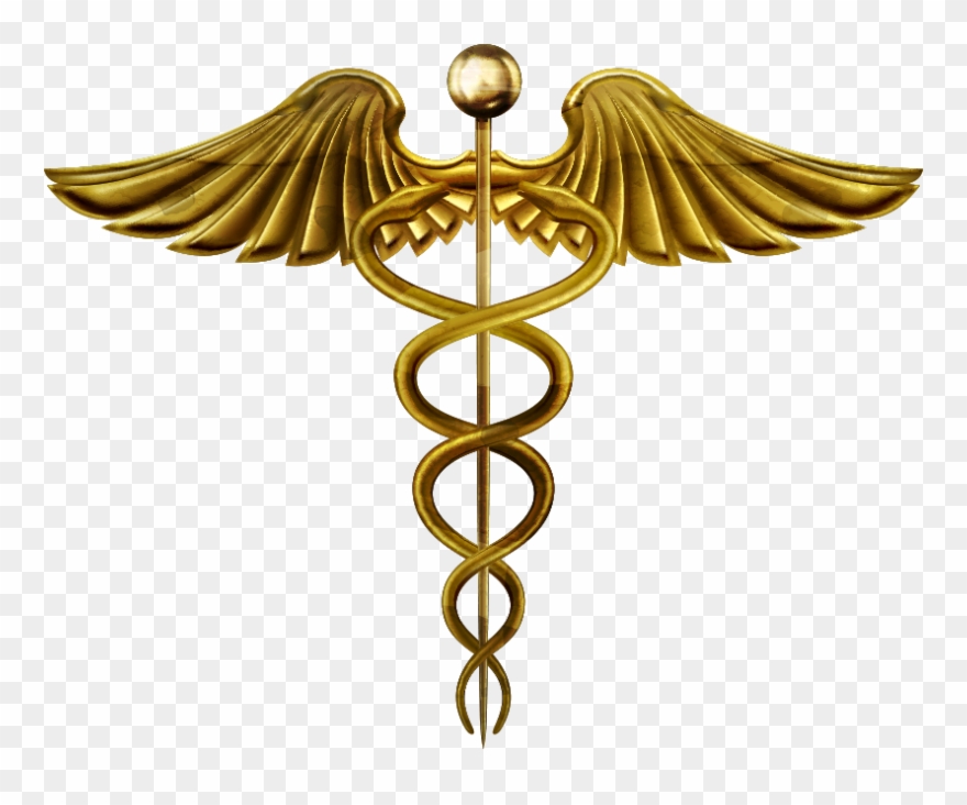 Picture Royalty Free Download Caduceus Transparent - Hermes Caduceus Clipart