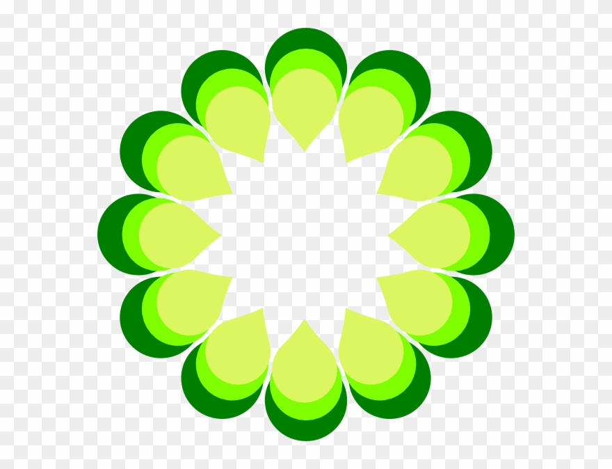 Geometric Flowers Clipart - Png Download