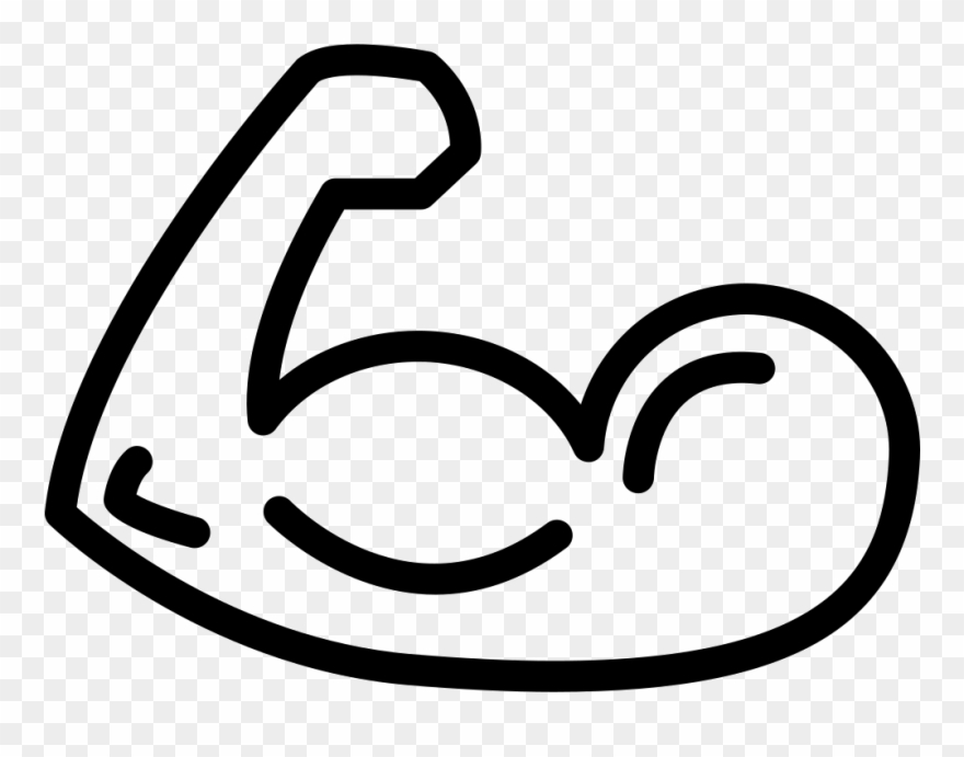 Muscular Arm Outline Comments - Brazo Musculoso Para Dibujar Clipart
