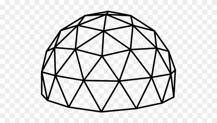 Drawing Polygons Clip Art - Geodesic Dome Png Transparent Png