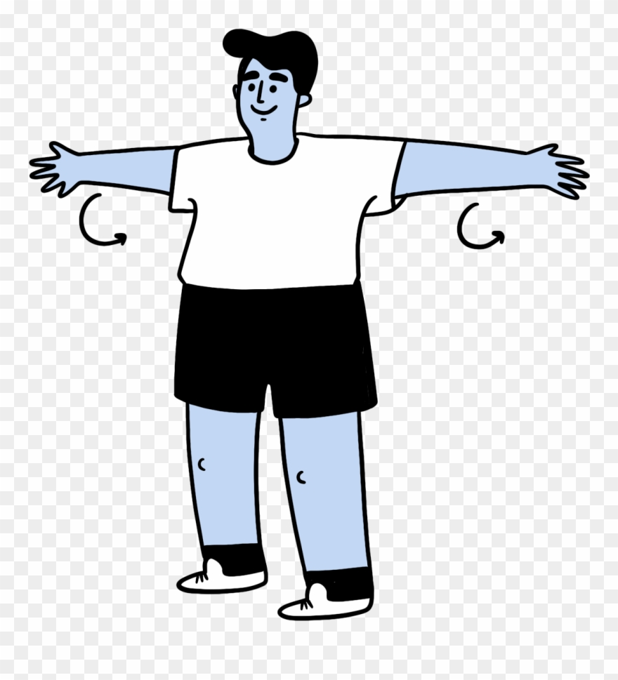 Arm Circles - Cartoon Clipart
