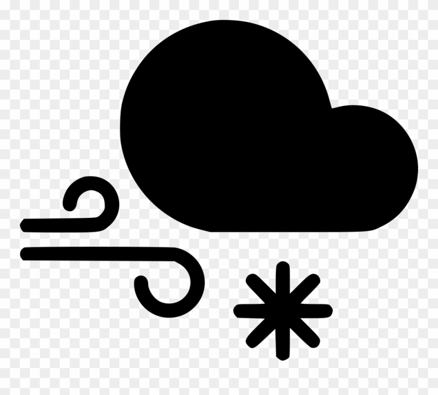 Snow Wind Cloud Gust Comments - Weather Forecasting Clipart