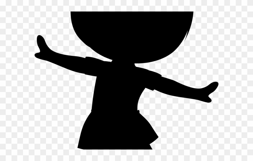 Ballet Clipart Black Girl - Ballerina Child Silhouette - Png Download