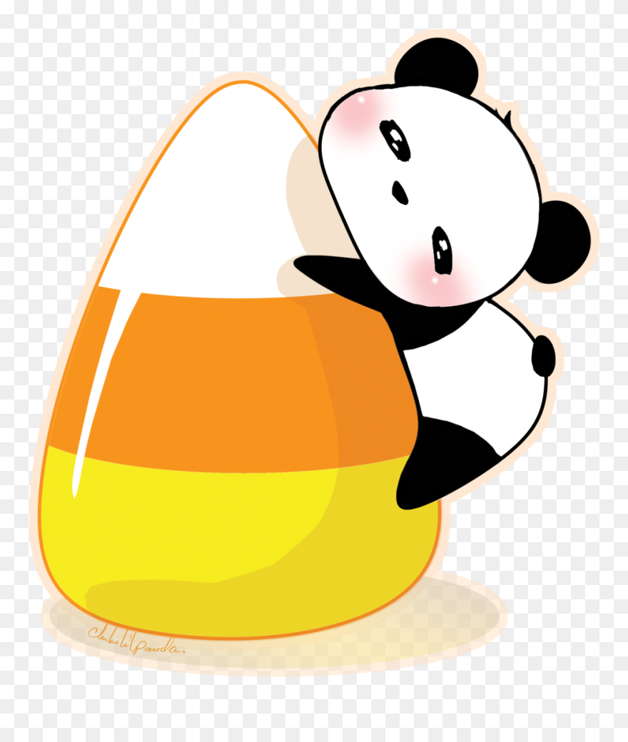 Drawing Candy Corn - Cartoon Kawaii Candy Corn Clipart
