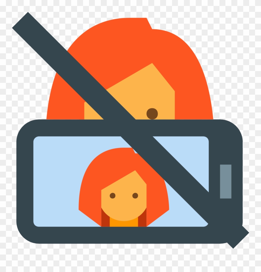 No Selfie Icon - Selfie Flat Png Clipart