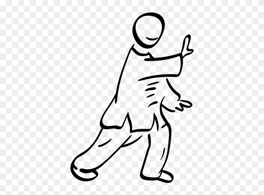 Taichi, Ink Style - Tai Chi Clipart