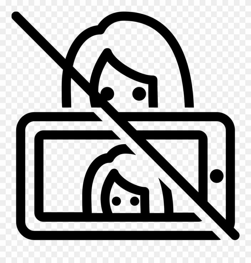 No Selfie Icon - Icon Selfie Png Clipart