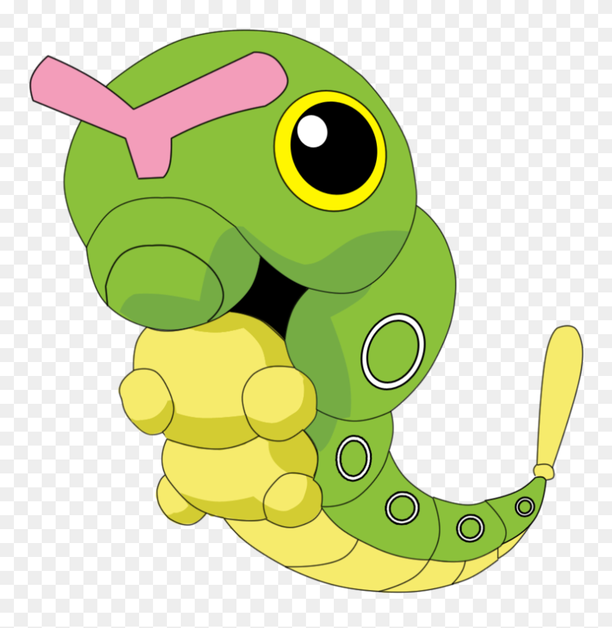Pokeball Clipart Transparent Background - Caterpie Pokemon - Png Download