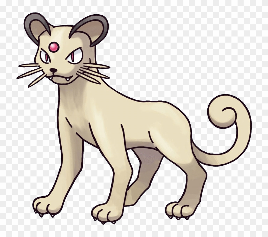 Persian Pokemon - Drawings Of Persian The Pokemon Clipart