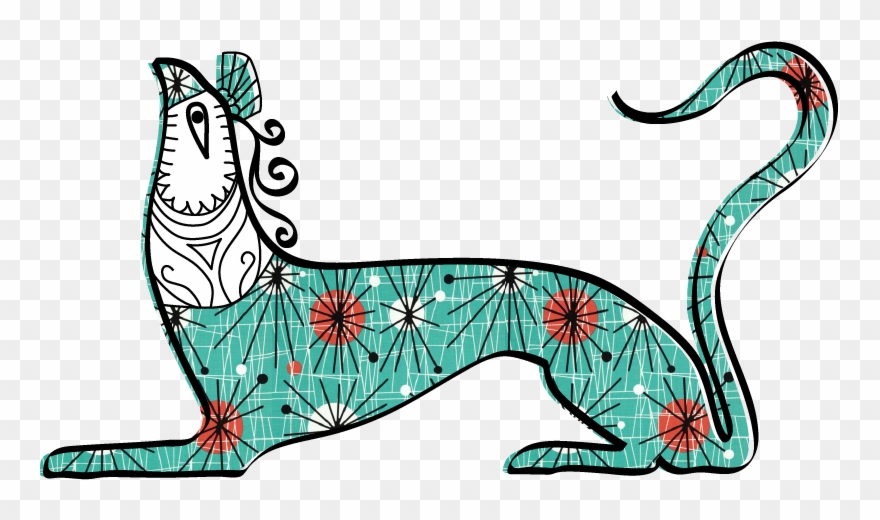 Atomicblue - Michael Miller Mid-century Modern Atomic Turquoise Clipart