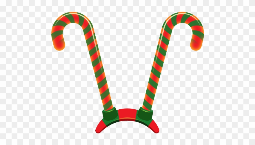 Christmas Selfie Stickers Messages Sticker-5 - Candy Cane Clipart