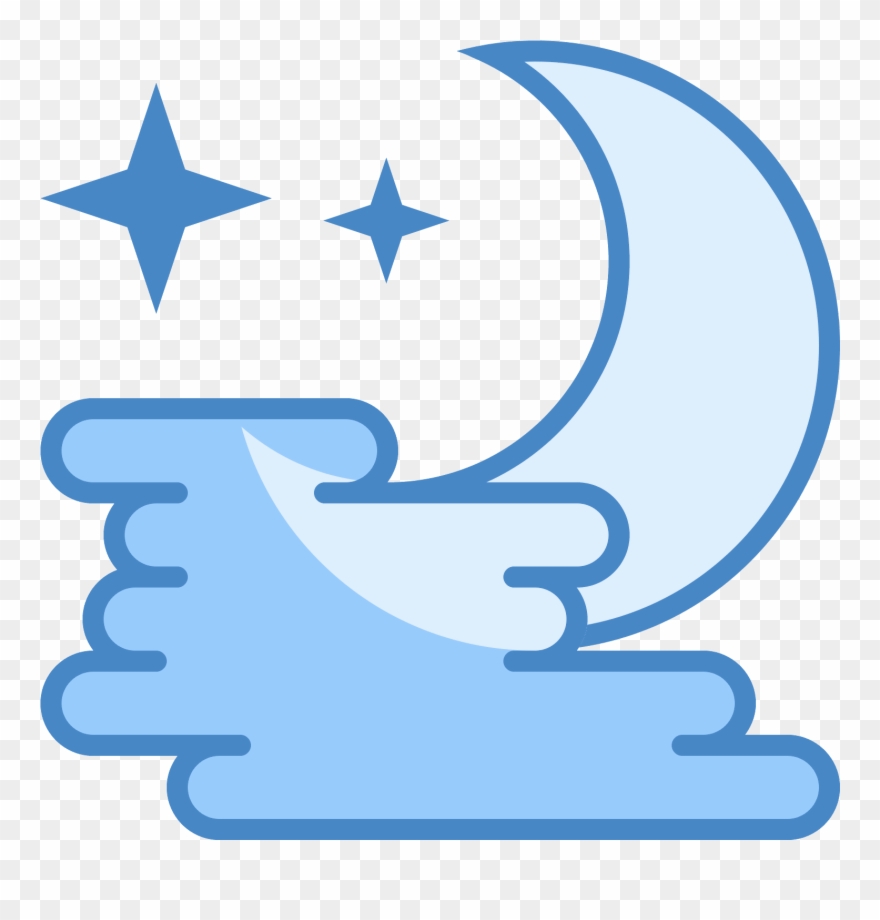 This Icon Is Three Small Lines, Staggered In An Alternating - Fog Night Icon Clipart