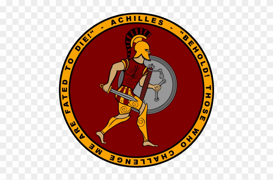 Achilles Ancient Greek Pencil And In Color - Achilles Clipart