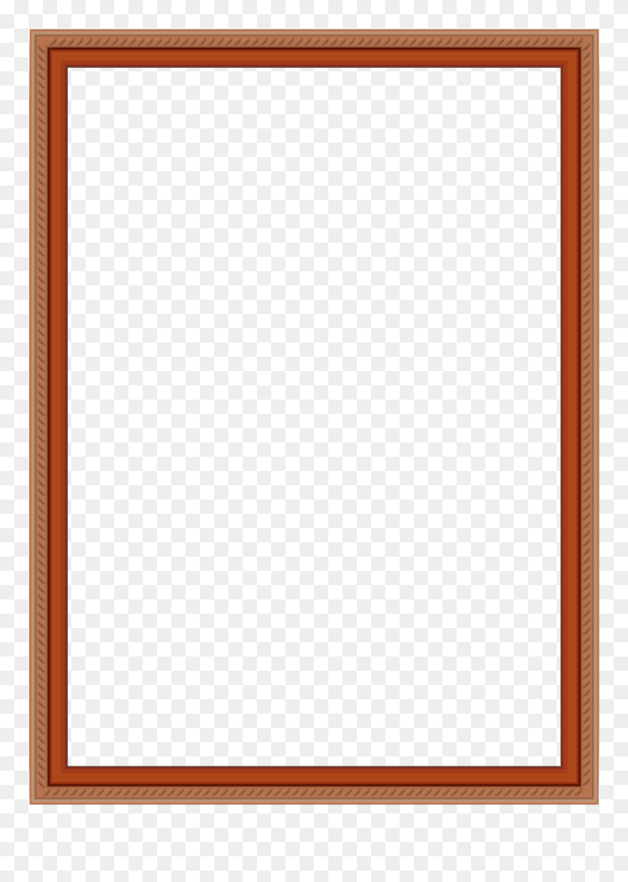 Border Free Metallic Shadow Box Free Picture Frame - Marco De Madera Vector Clipart