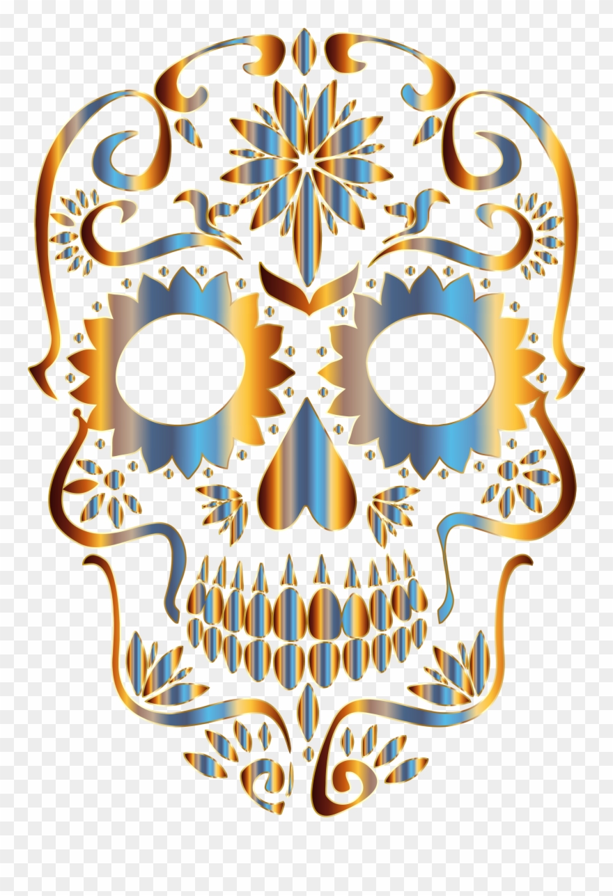 Png Sugar Skull - Sugar Skulls No Background Clipart