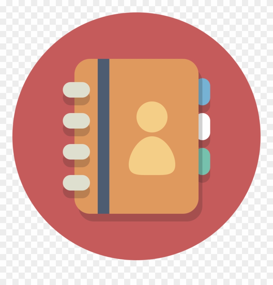 Circle Icons Contacts - Contact Circle Icon Png Clipart