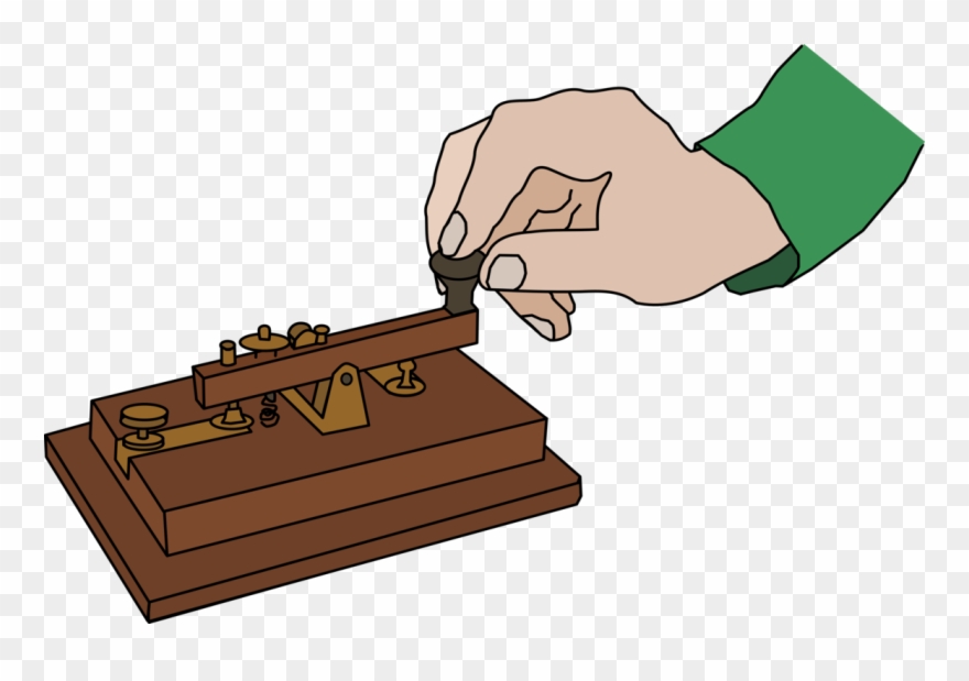 Telegraphy Electrical Telegraph Morse Code Telegraph - Telegram Machine Clipart - Png Download