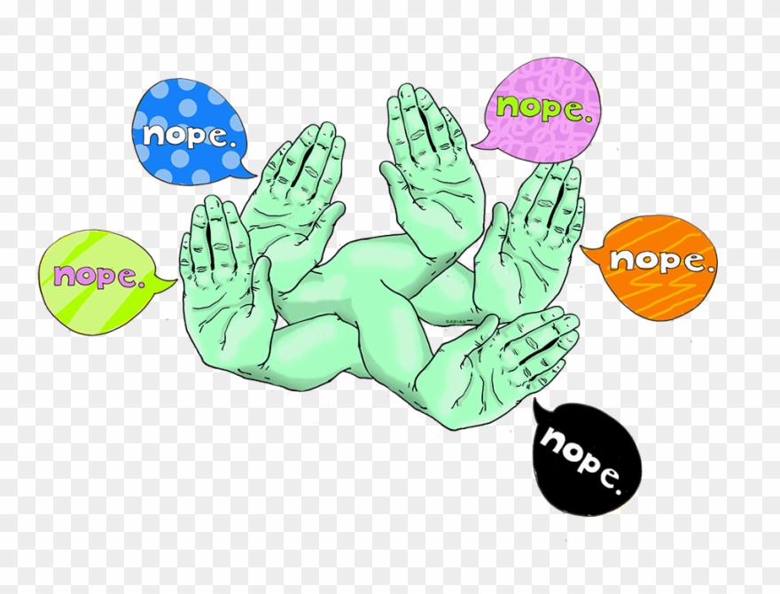 Nope - - Cartoon Clipart