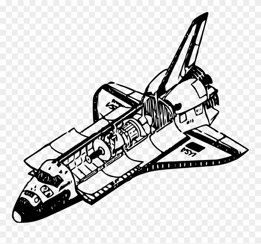 Drawing Spaceships Space Shuttle Clip Art Transparent - Nasa Rocket Ship Vector - Png Download