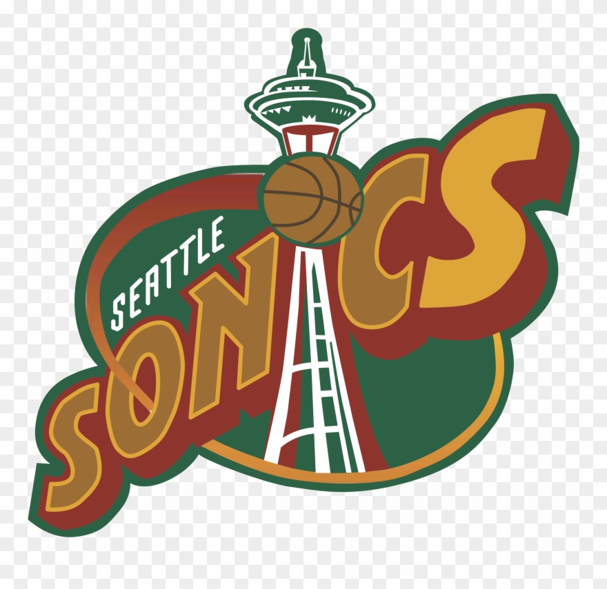 Seattle Vector Cartoon - Seattle Sonics Old Logo Clipart