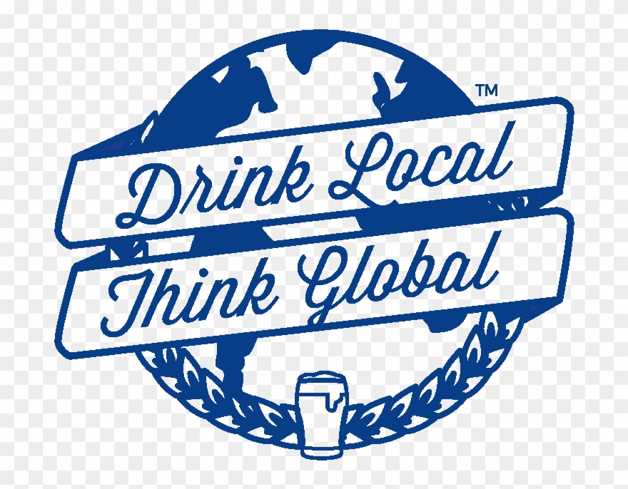 B - Drink Local Think Global Logo Clipart