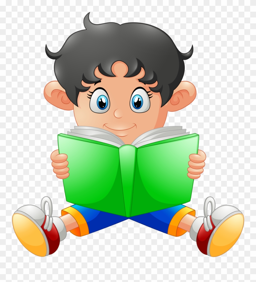 Bb B A Cb Orig Png - Boy Reads A Book Cartoon Clipart