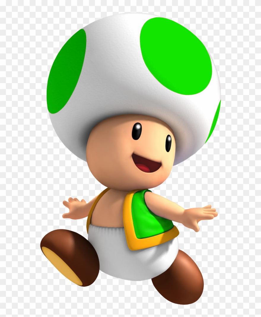 Green Toad Sm3dw - Green Toad Mario Png Clipart