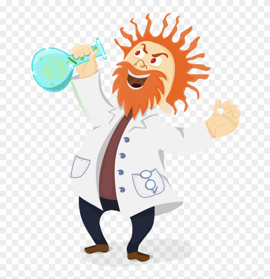 Cognitive Inception Inc - Mad Scientist Clipart - Png Download