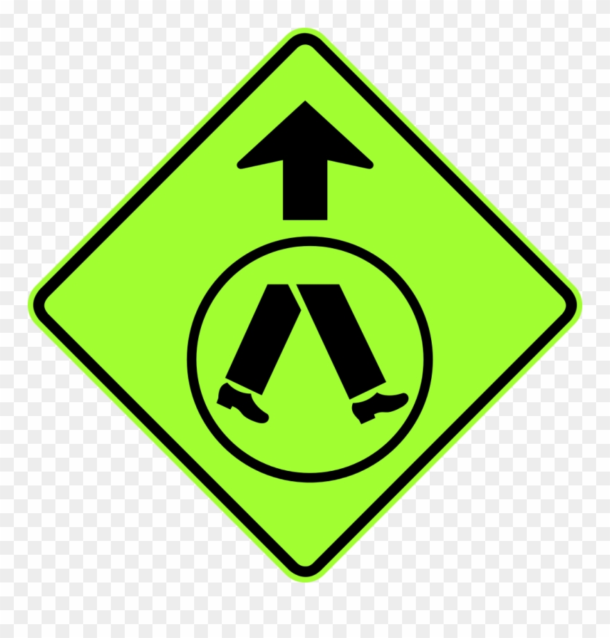 Australia W6-2 - Pedestrian Crossing Sign Australia Clipart