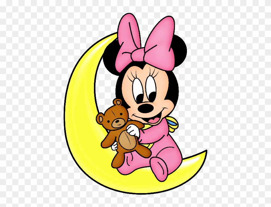Baby Minnie Cartoon Images Valentine Heart Clip Art - Cartoon Baby Minnie Mouse - Png Download