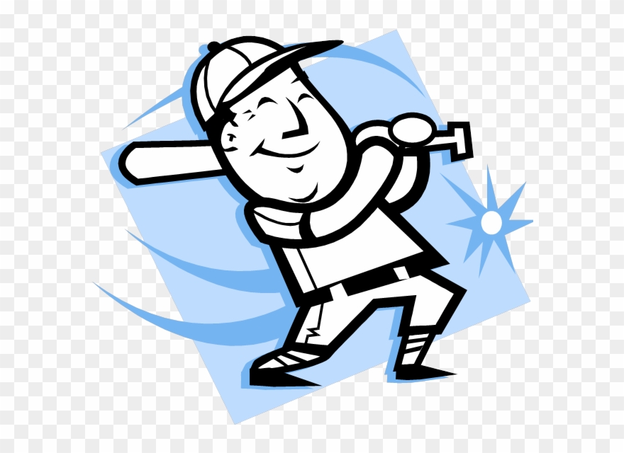 Leaping Off The Page - Cartoon Baseball Player Clipart