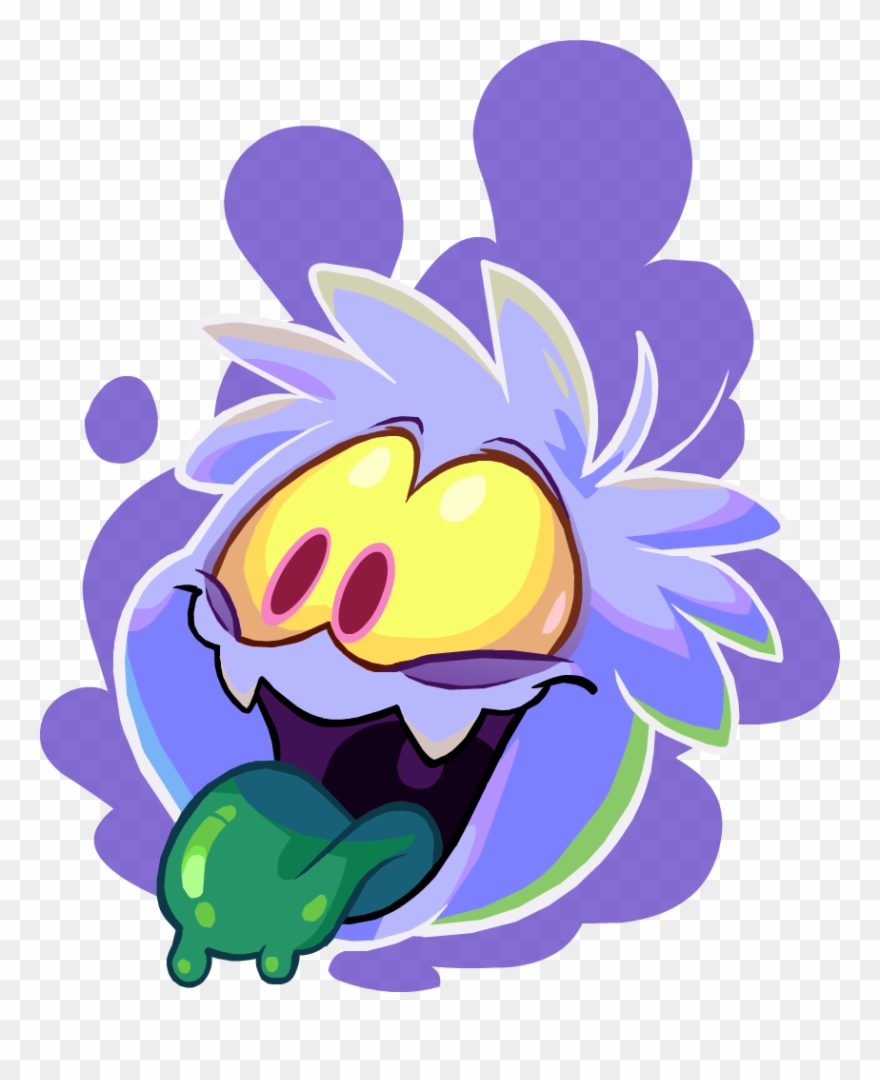 Club Penguin Flowers - Club Penguin Puffle Fantome Clipart