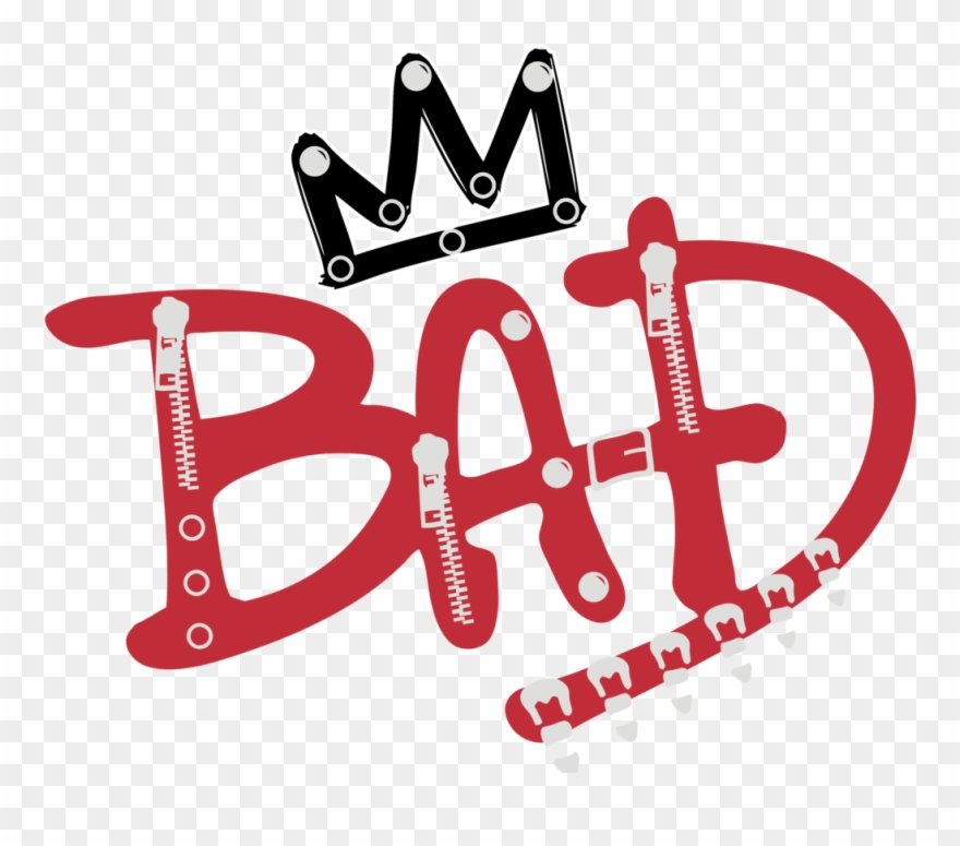 Bad Logo Cremallera Grande Zps Sttof Z - Michael Jackson Bad Logo Clipart