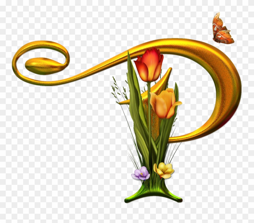 All O Files - Bello Alfabeto Con Flores Y Mariposas S Clipart